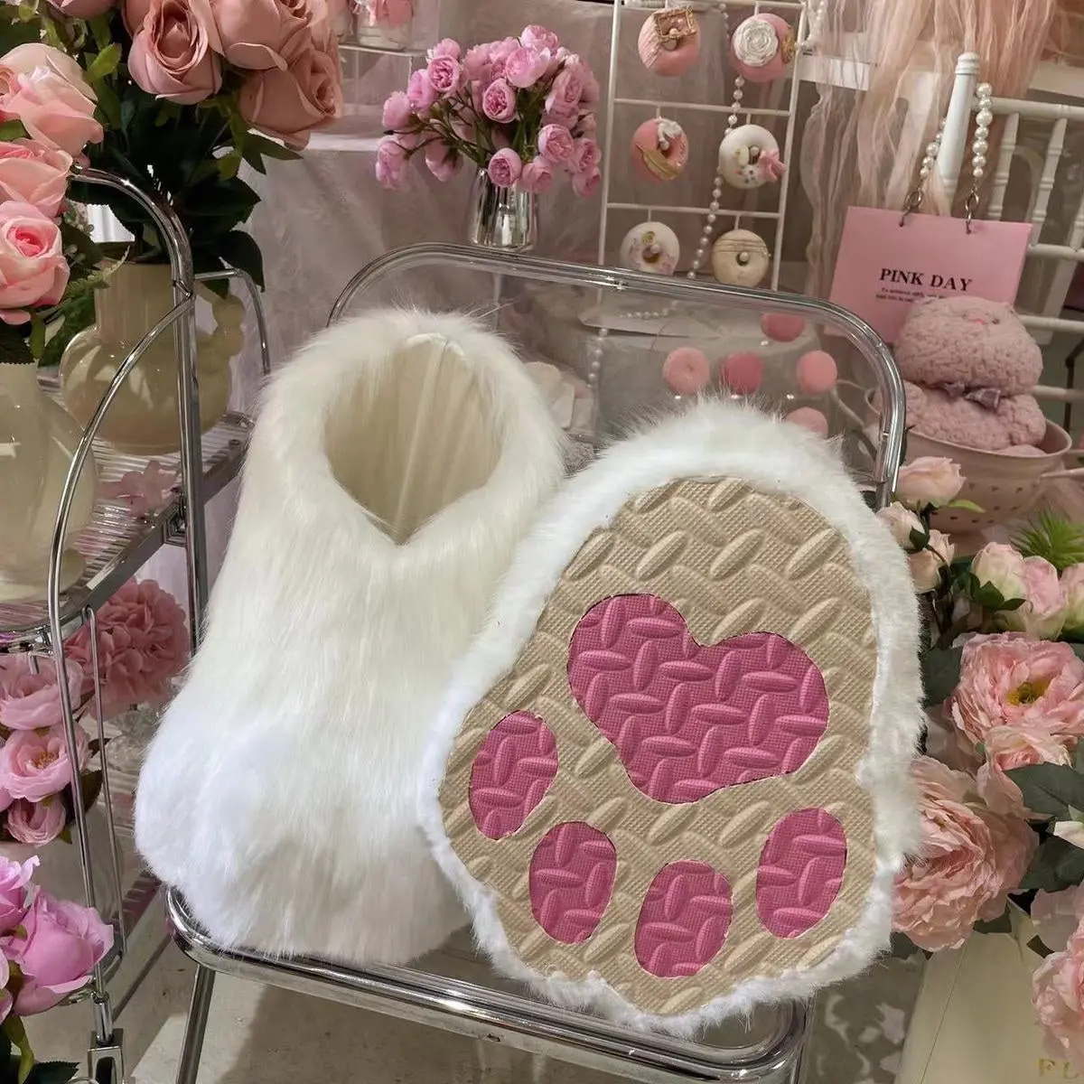 animal foot animal paw plush shoes cosplay animal foot - Image 5