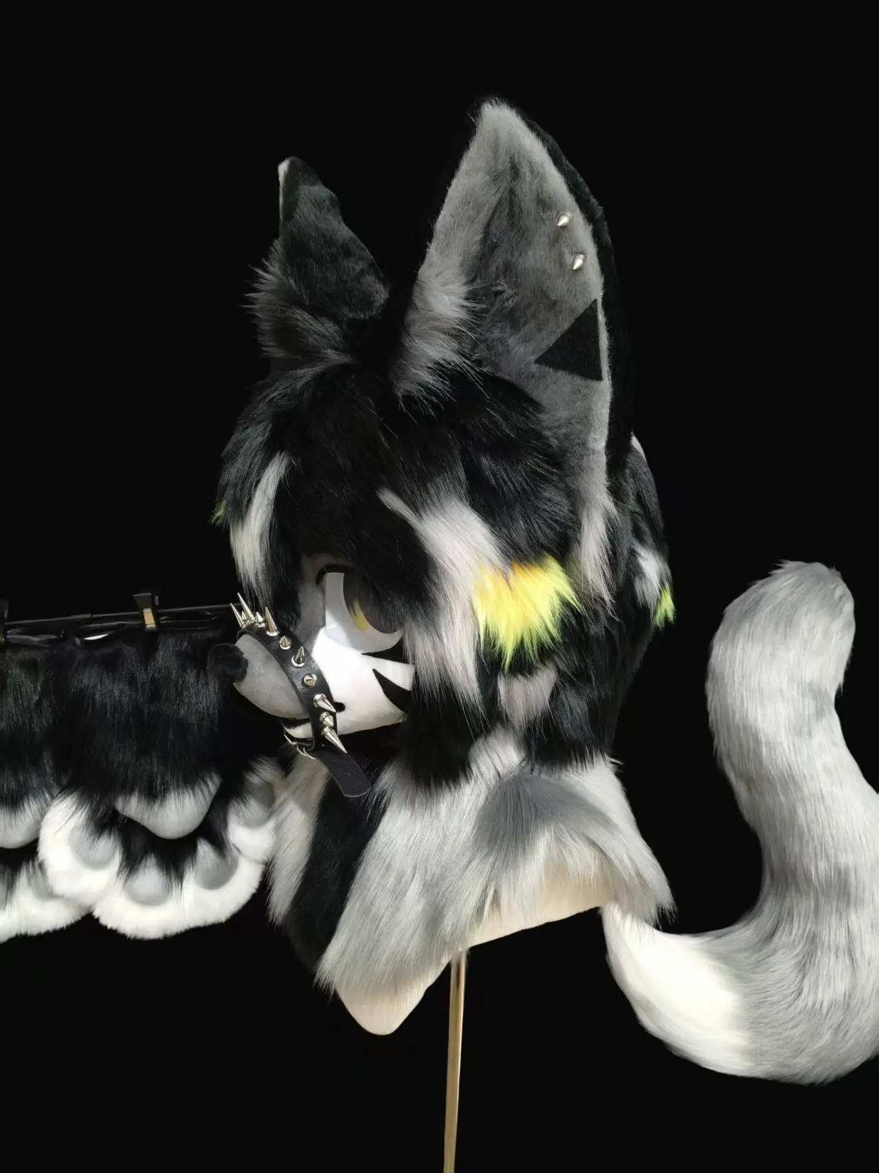 Black Wolf Kemono Head Fursuit (Gift Handpaws+Tail) - Image 3