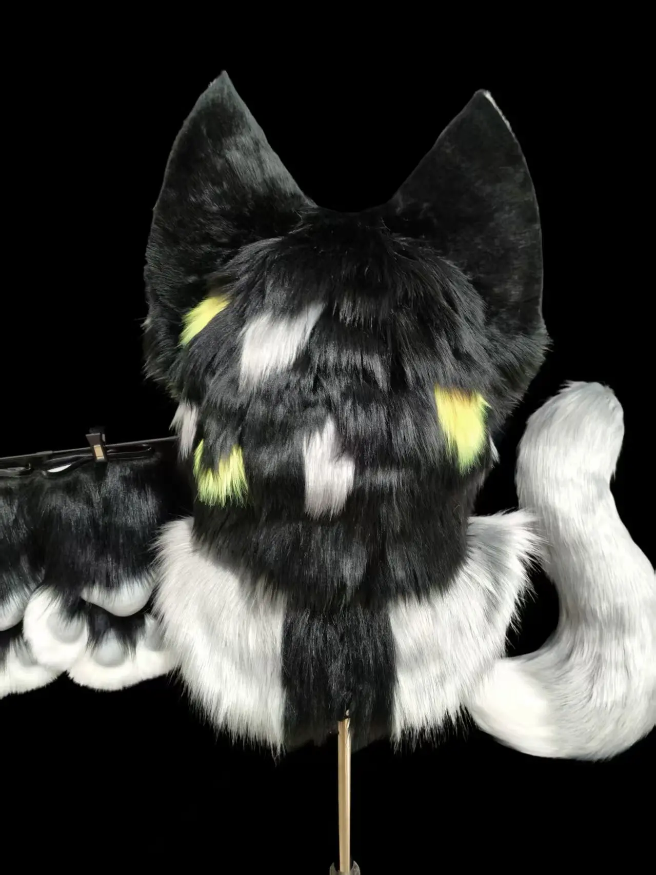 Black Wolf Kemono Head Fursuit (Gift Handpaws+Tail) - Image 4