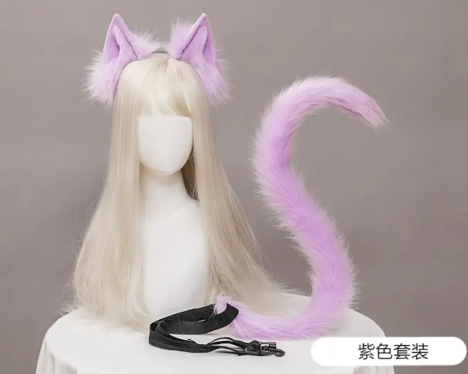 Cat ears cat tail cosplay tail - Image 4