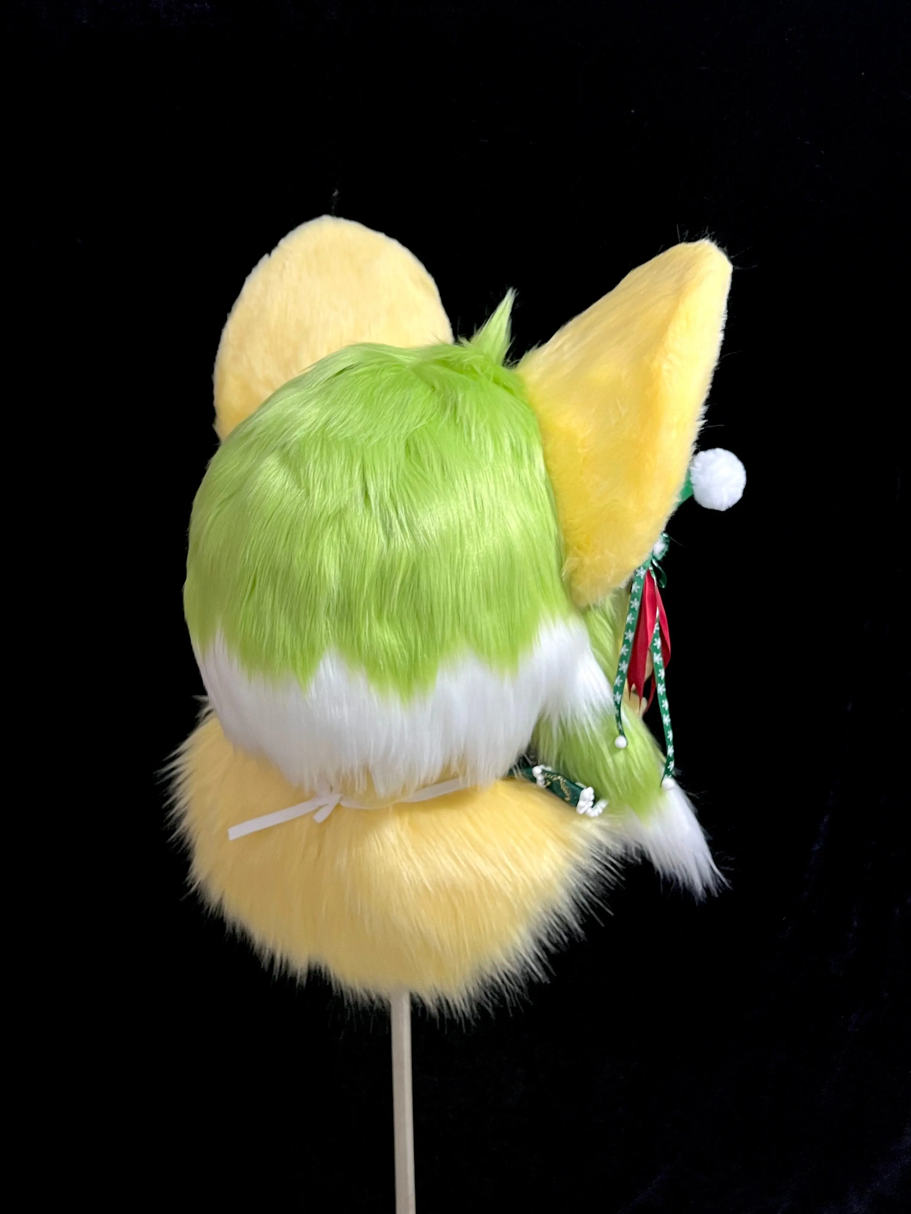 Christmas Fox Kemono Head Fursuit (Gift Handpaws) - Image 4