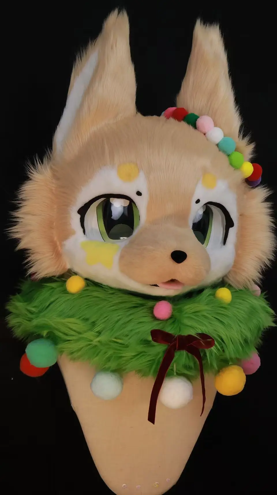 Christmas Kitten Kemono Fursuit Head - Image 5