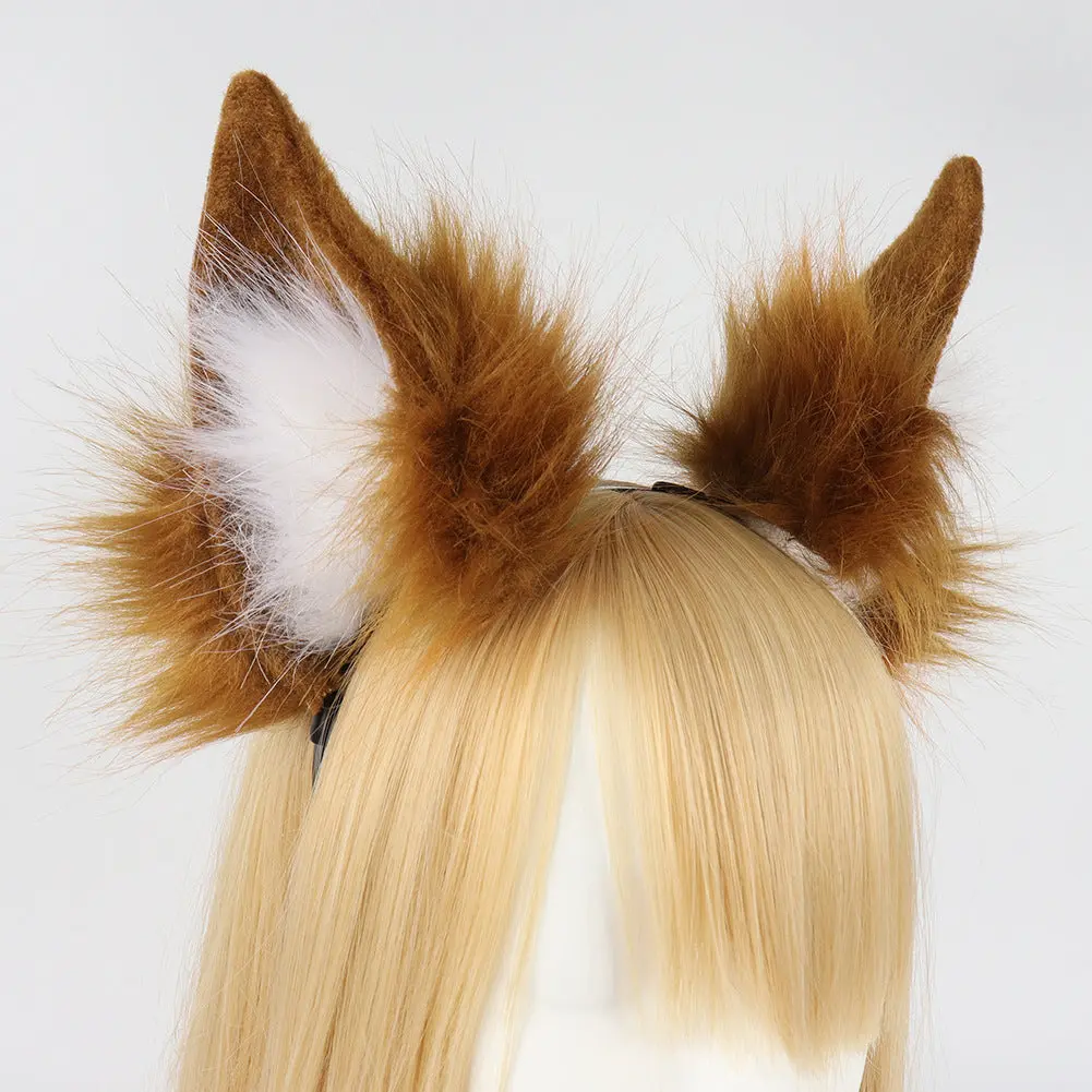 cos animal ears and tail headband simulation plush - Image 3