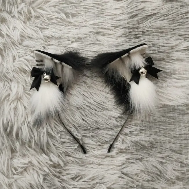 cosplay animal ears handmade orange cat ears tabby ears tail ear tail - Image 5