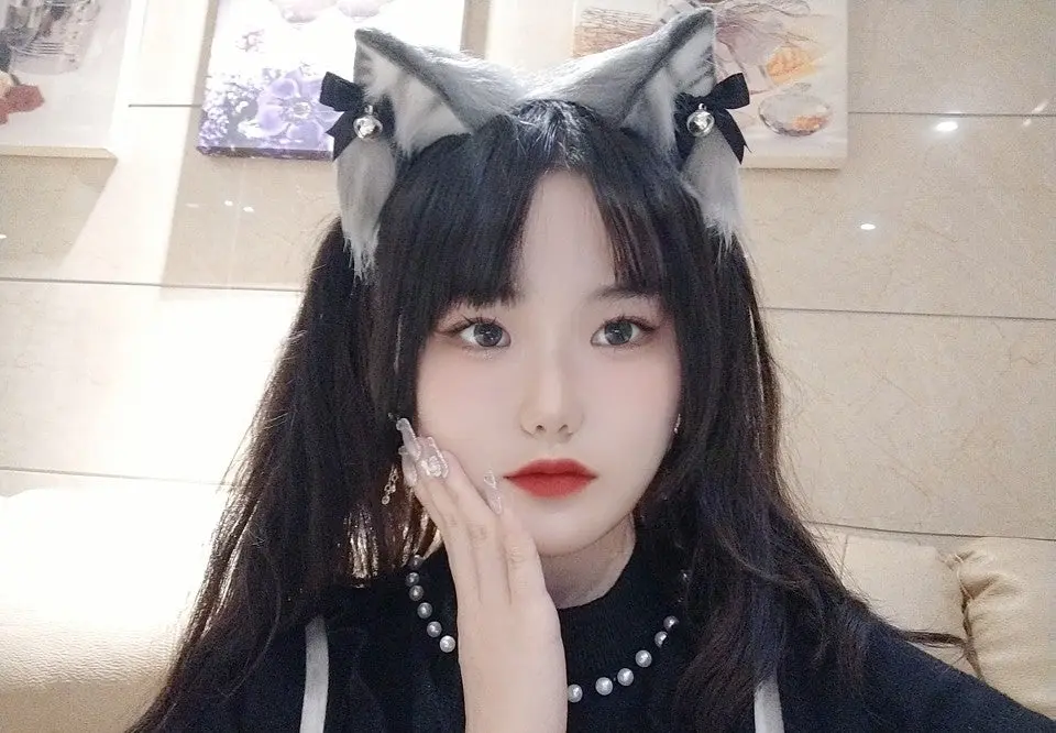 Cosplay animal ears handmade orange cat ears tiger stripes ears - Image 4