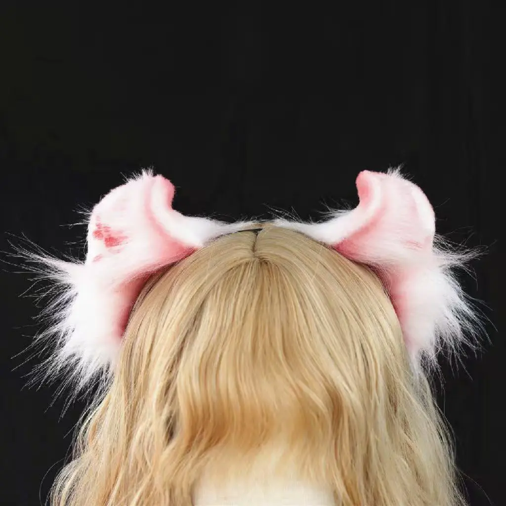 【Curly Curl Cat】Silver-gray Curly Curl Cat Headband - Image 3