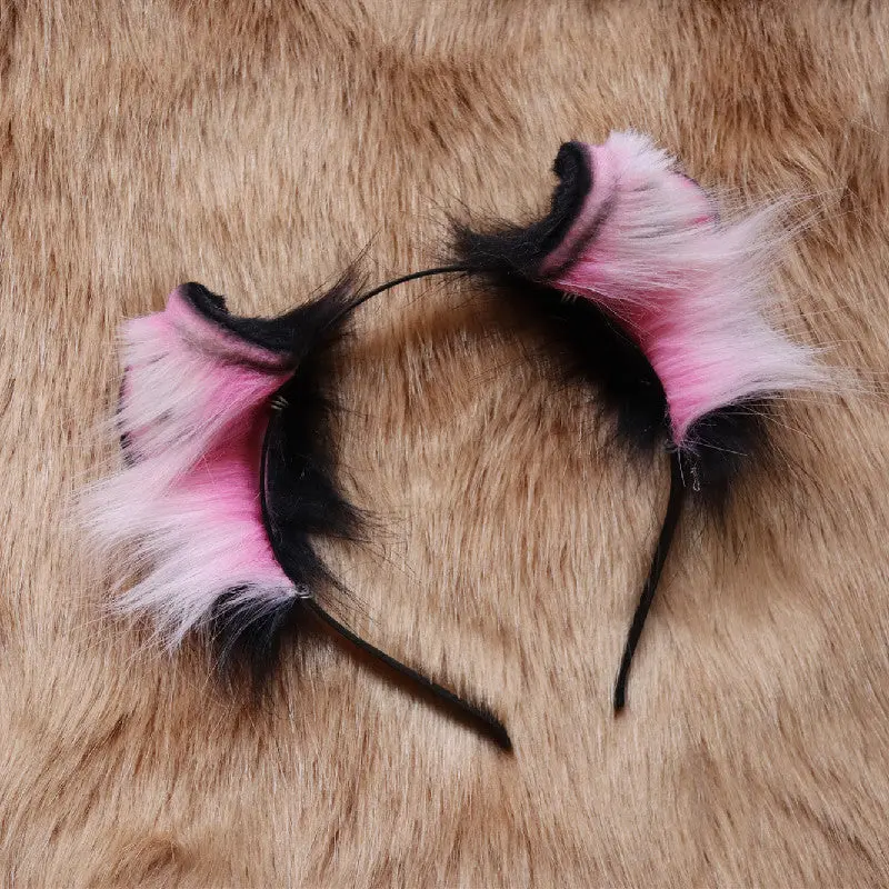 【Curly Curl Cat】Silver-gray Curly Curl Cat Headband - Image 4