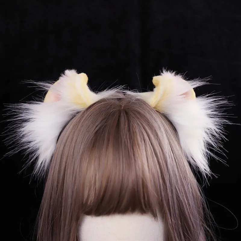 【Curly Curl Cat】Silver-gray Curly Curl Cat Headband - Image 5
