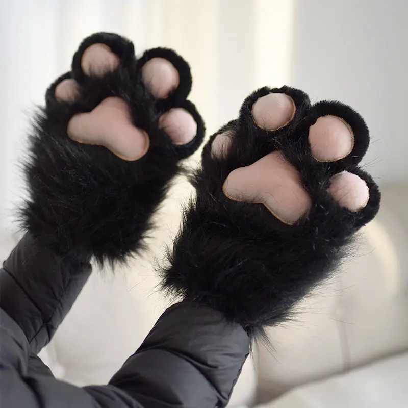 Cute cat paw thickened fursuit gloves and pads - Image 4