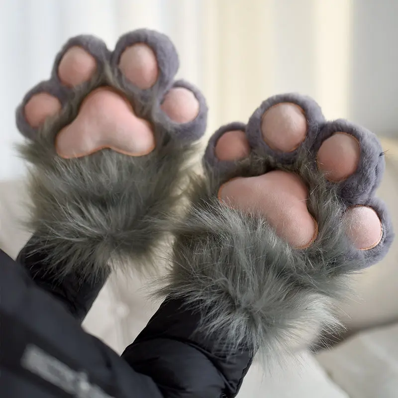 Cute cat paw thickened fursuit gloves and pads - Image 5