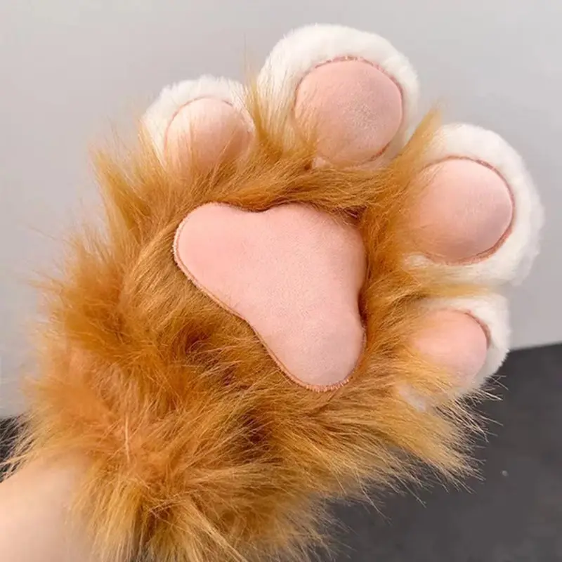 Cute cat paw thickened fursuit gloves and pads - Image 7