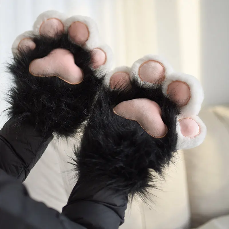 Cute cat paw thickened fursuit gloves and pads - Image 8