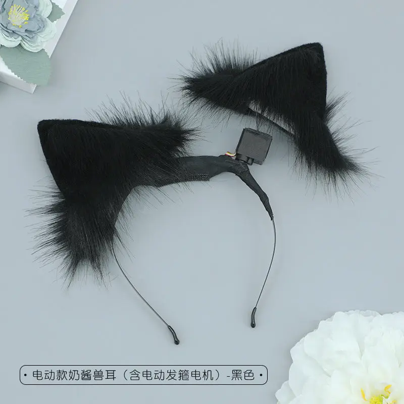 Fursuit automatic pure white tail cat ears - Image 3