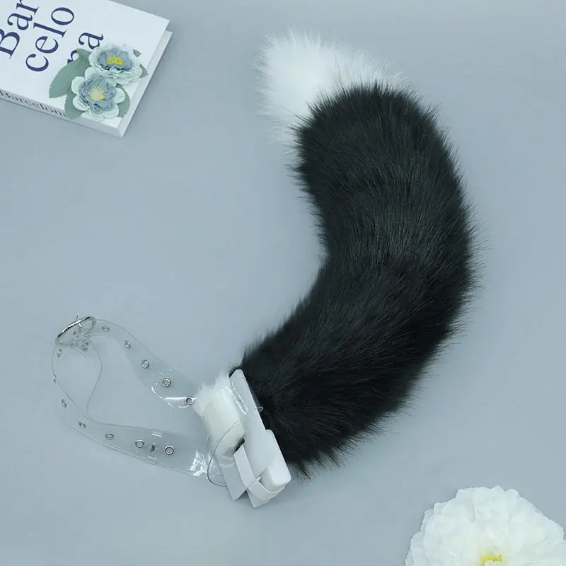 Fursuit automatic pure white tail cat ears - Image 5