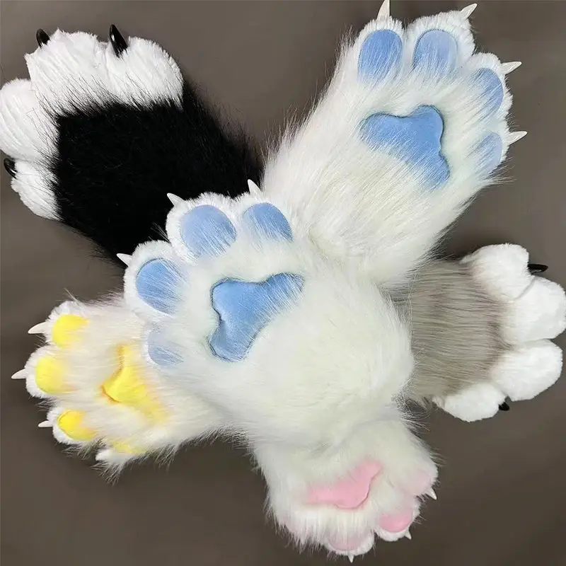 Fursuit Claw Gloves Plush Cute Women's Ready-made Products - Image 3