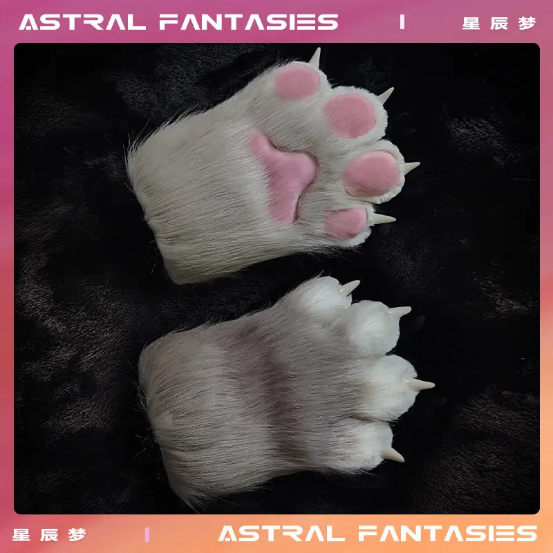 Fursuit Claw Gloves Plush Cute Women's Ready-made Products - Image 6
