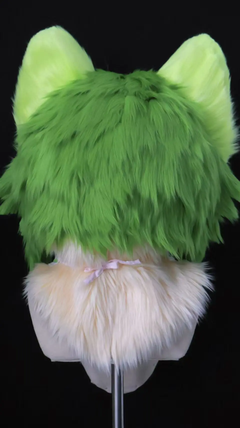 Green Apple Fox Kemono Fursuit Head - Image 5