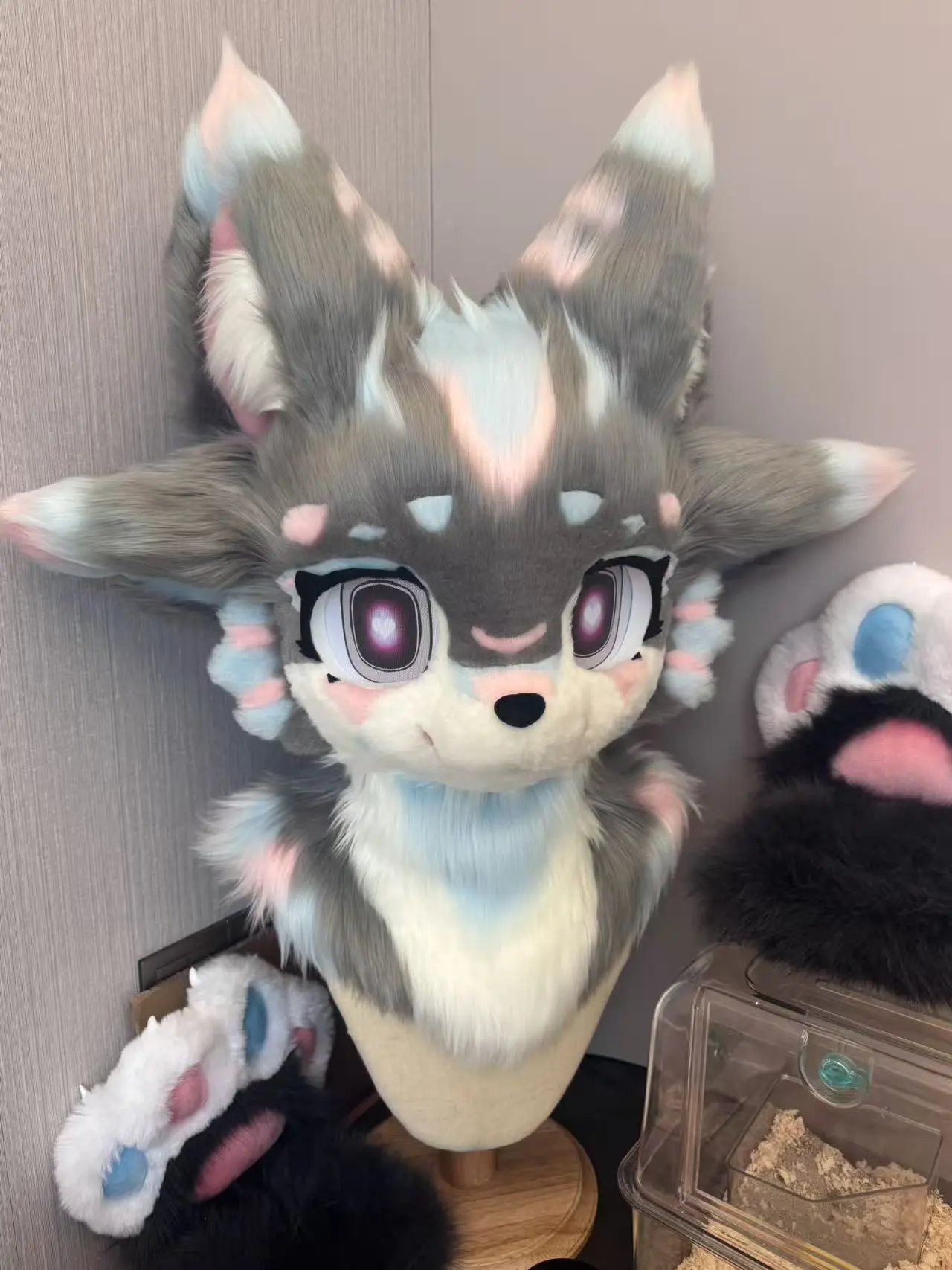 Grey Dragon Kemono Head Fursuits (Gift Handpaws) - Image 3