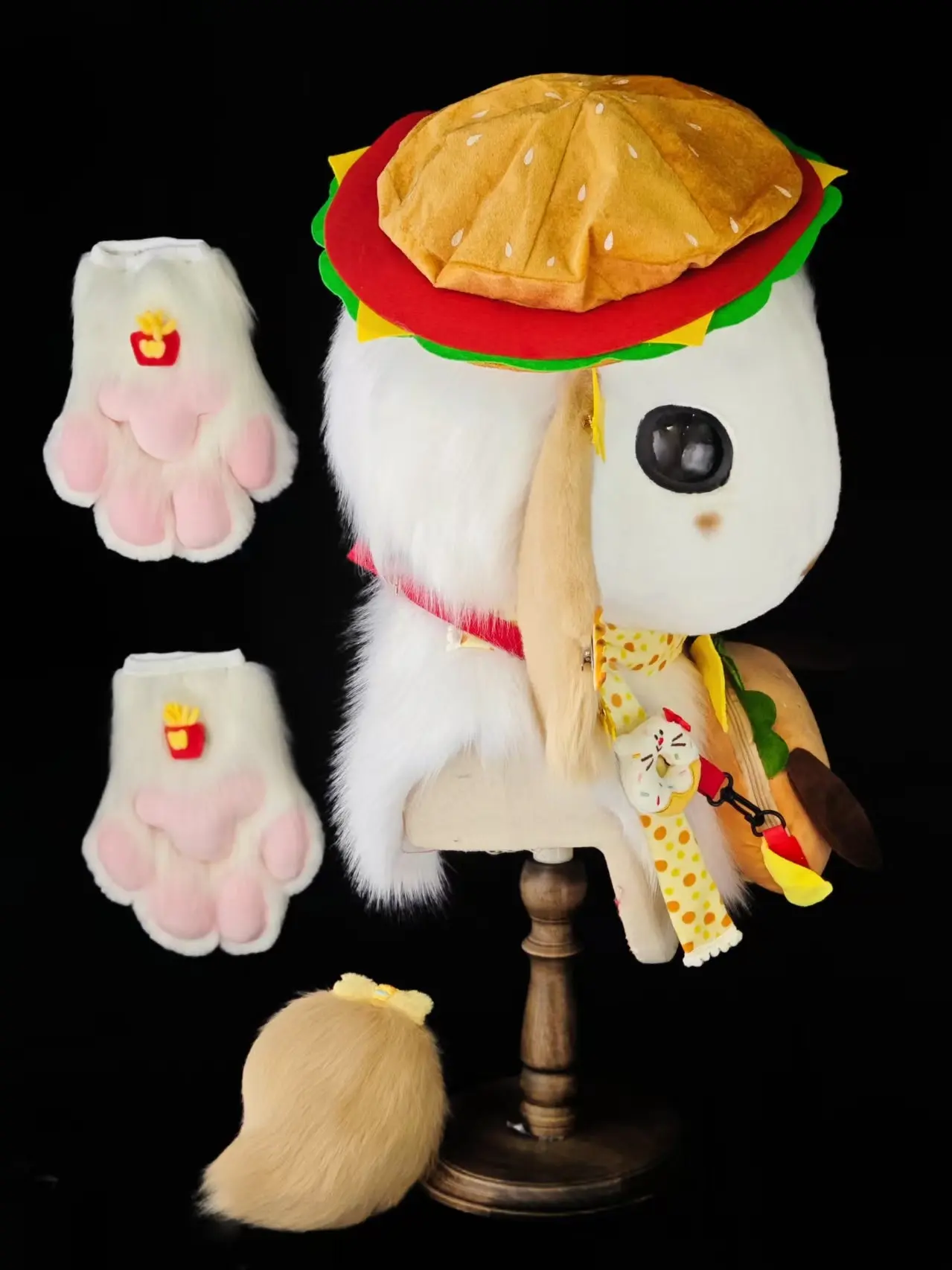 Hamburg Bunny Kemono Fursuit Head (Gift Handpaws+Tail) - Image 3