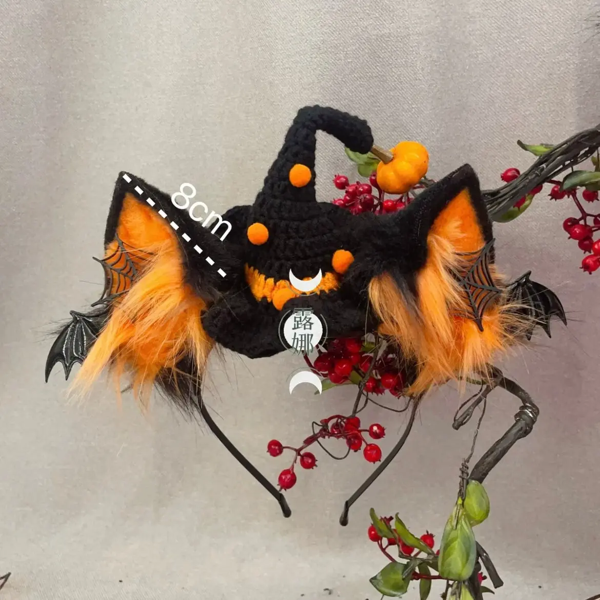 Handmade ears and tail beast claws cosplay pumpkin devil Halloween - Image 6