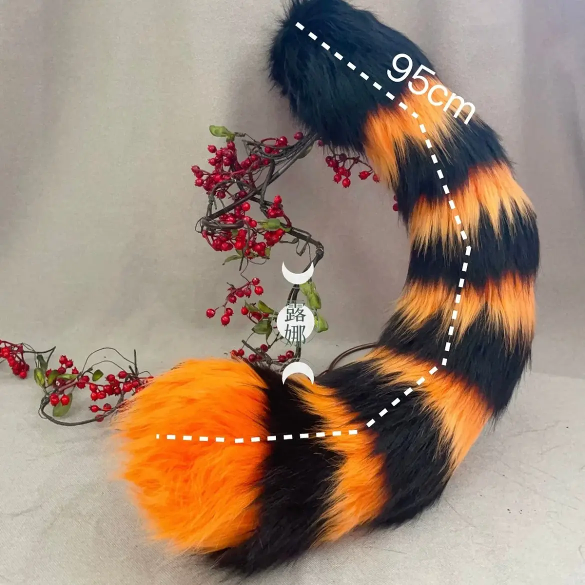 Handmade ears and tail beast claws cosplay pumpkin devil Halloween - Image 7