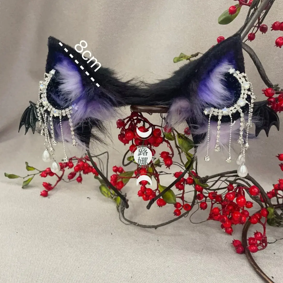 Handmade ears and tail beast claws cosplay pumpkin devil Halloween - Image 8