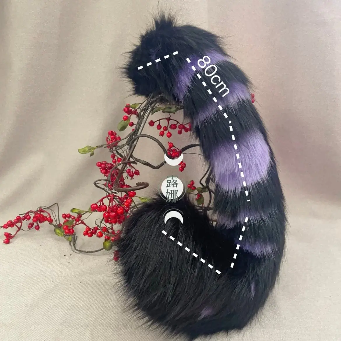 Handmade ears and tail beast claws cosplay pumpkin devil Halloween - Image 9