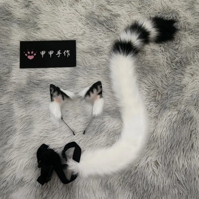 Handmade simulation cosplay tabby cat cos - Image 7