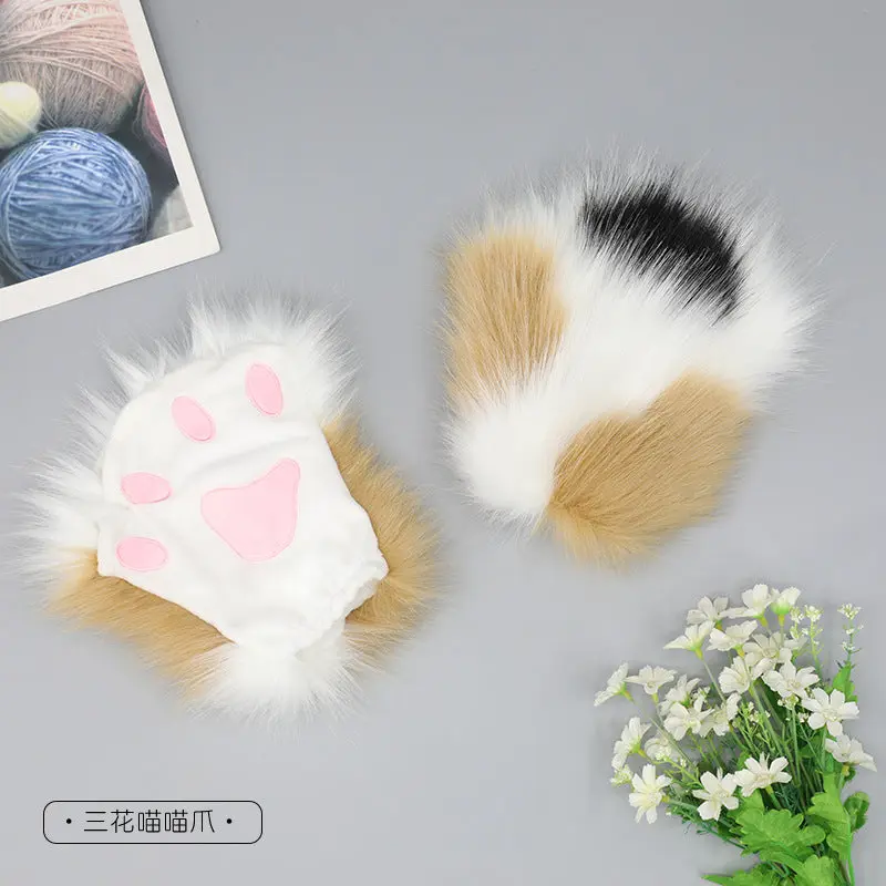 Japanese cute plush cat girl claws - Image 5