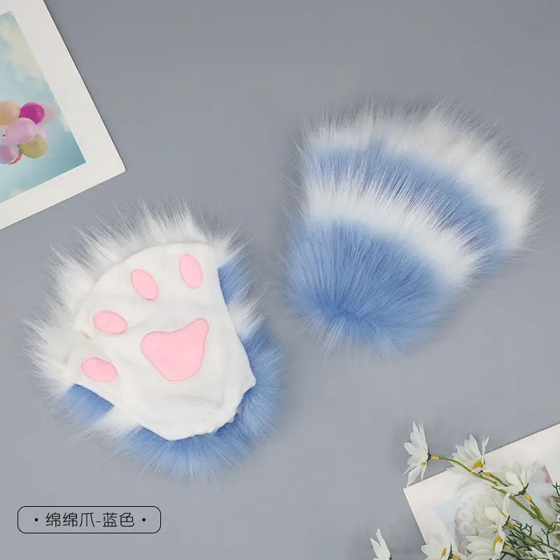 Japanese cute plush cat girl claws - Image 8