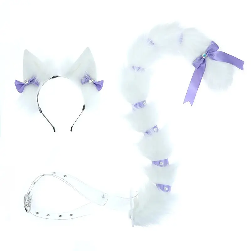 Kitten cat ears headband cat tail suit cosplay - Image 3