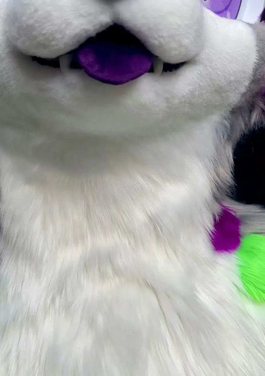 Neon Fox Kemono Head Fursuit - Image 3