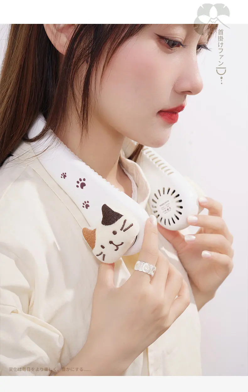 New style small fan for three-color cat hanging neck - Image 4