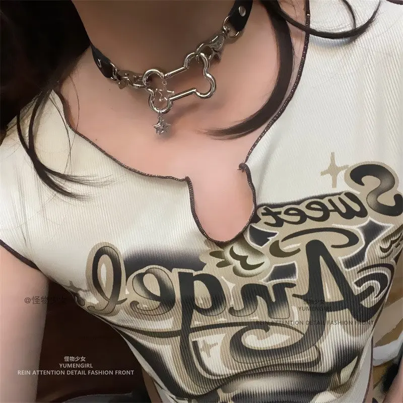 New Subculture Punk Cute Bone Collar - Image 3
