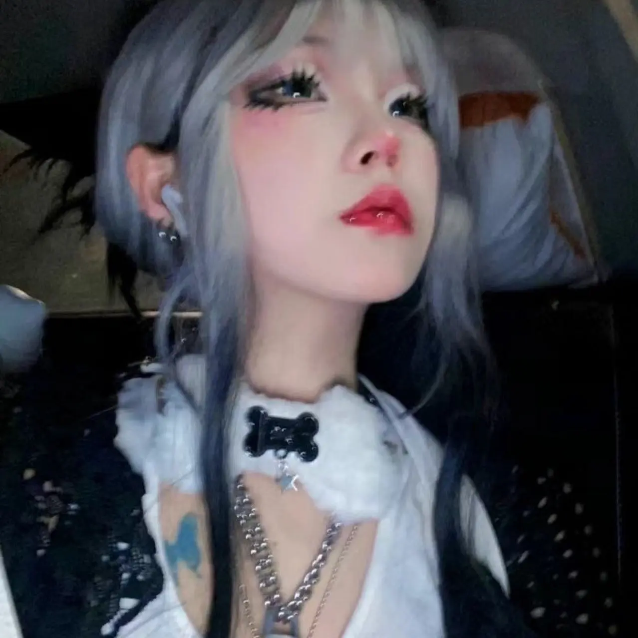 Original subculture bone band flash punk goth - Image 4