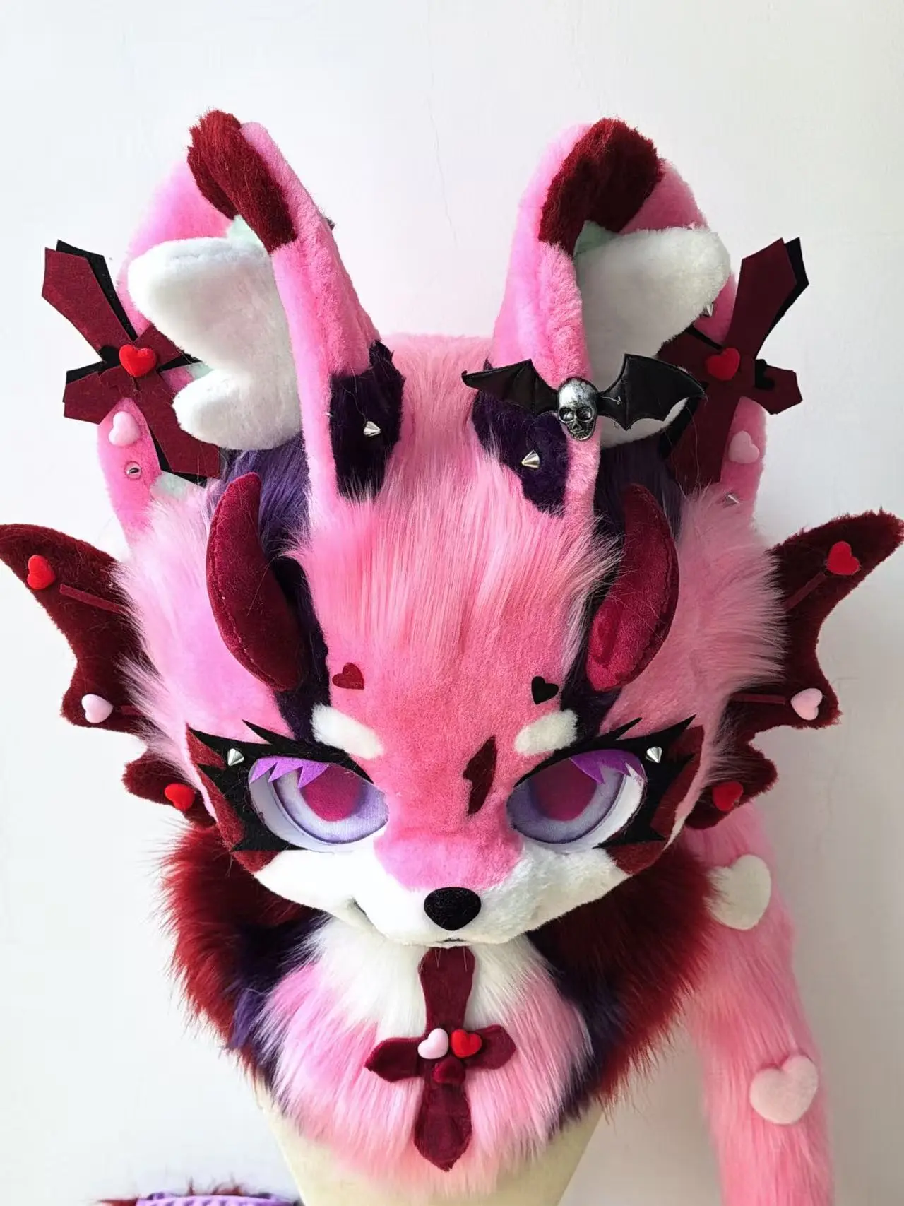 Red Cross Puppy Kemono Head Fursuit (Gift Handpaws+Tail) - Image 5