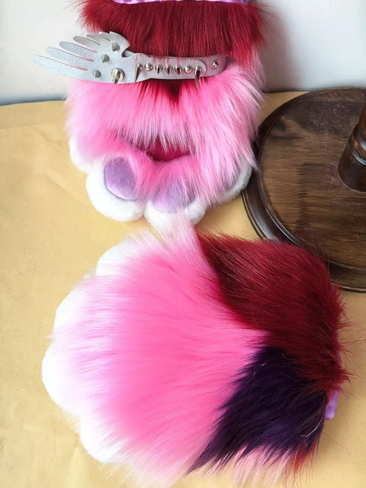 Red Cross Puppy Kemono Head Fursuit (Gift Handpaws+Tail) - Image 6