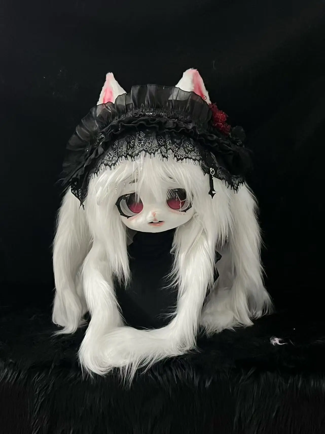<Sale Collection> Fox Wolf Kitten Kig Head Fursuit (Gift Handpaws+Tail) - Image 5