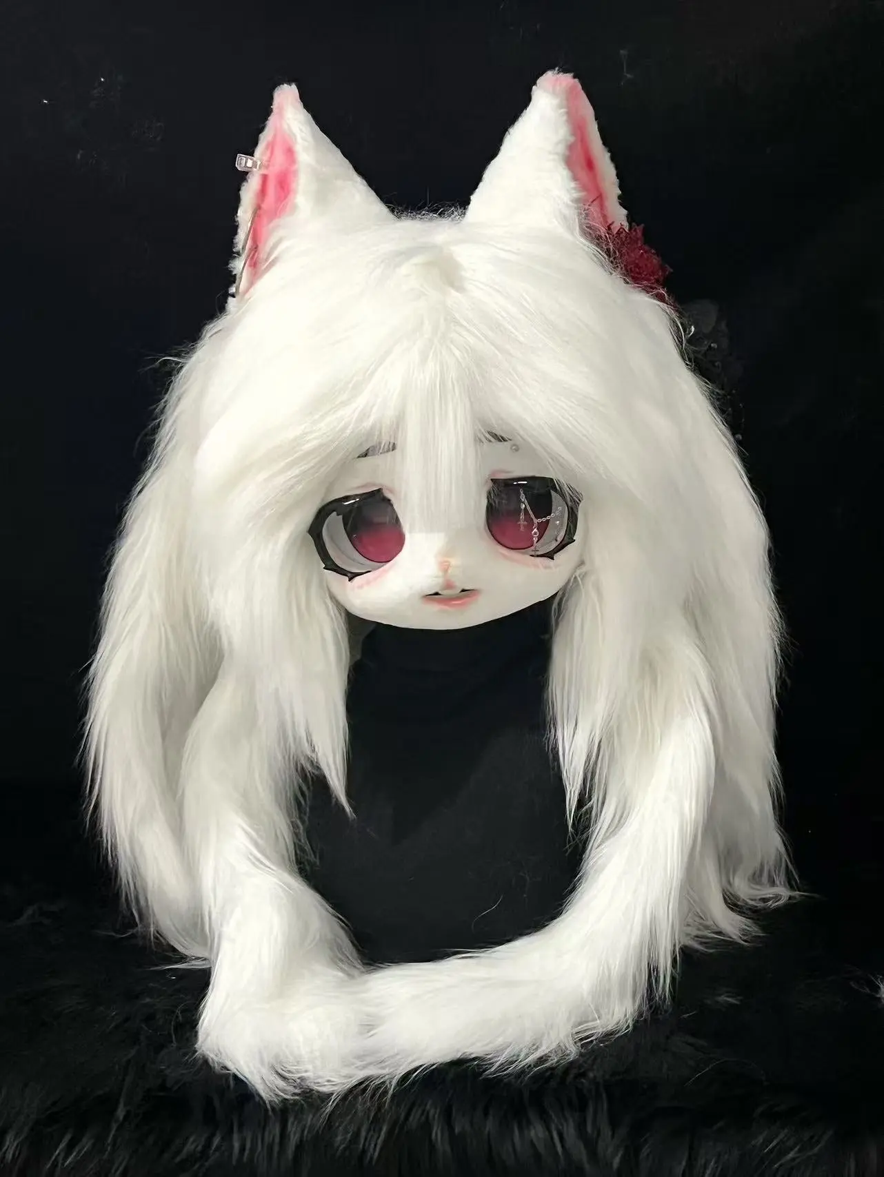 <Sale Collection> Fox Wolf Kitten Kig Head Fursuit (Gift Handpaws+Tail) - Image 6