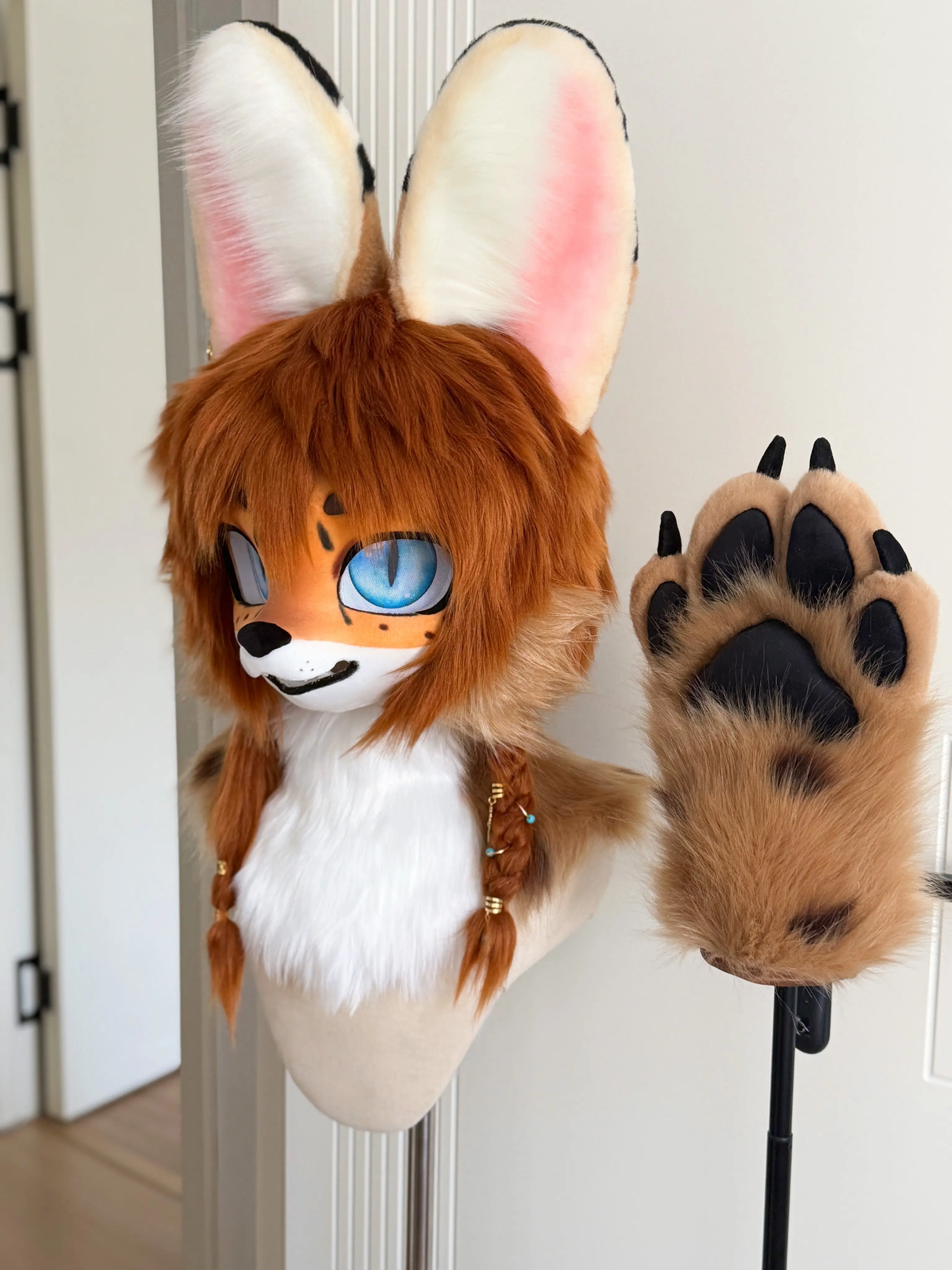 Serval Kemono Head Fursuit (Gift Handpaws) - Image 3