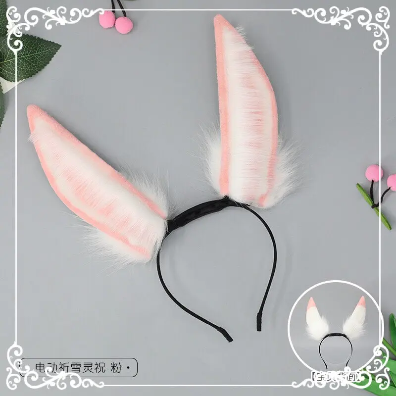 Simulated animal ears electric movable cat ears wolf fox ear headband rechargeable - Image 3