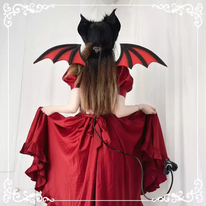 Simulation animal ears animal tail devil bat animal ears - Image 13