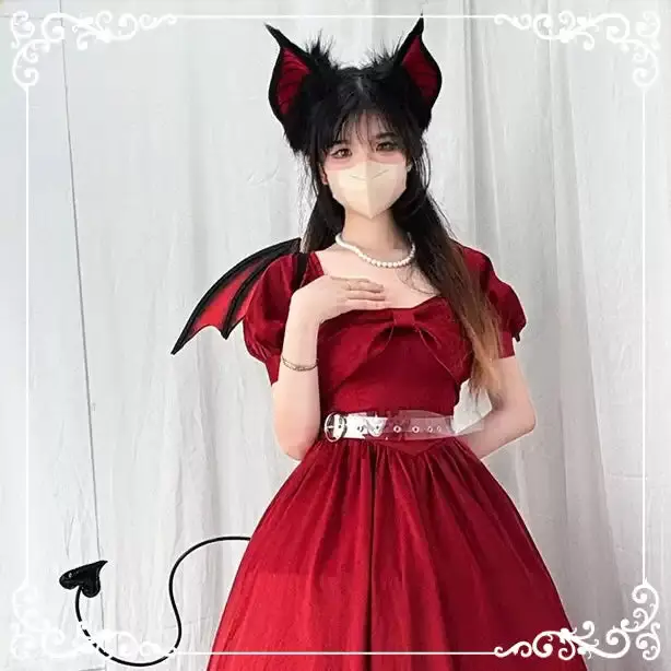 Simulation animal ears animal tail devil bat animal ears - Image 8