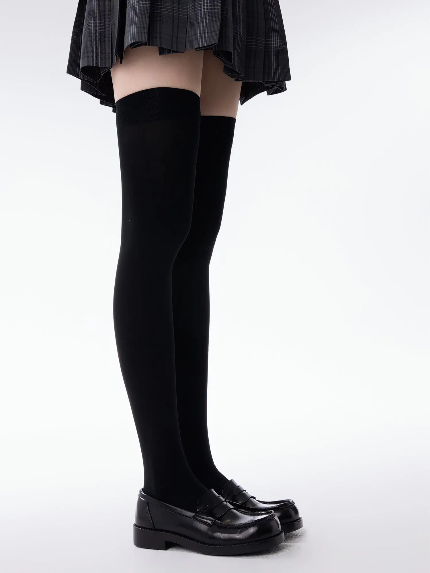 White silk knee socks spring and summer thin - Image 14