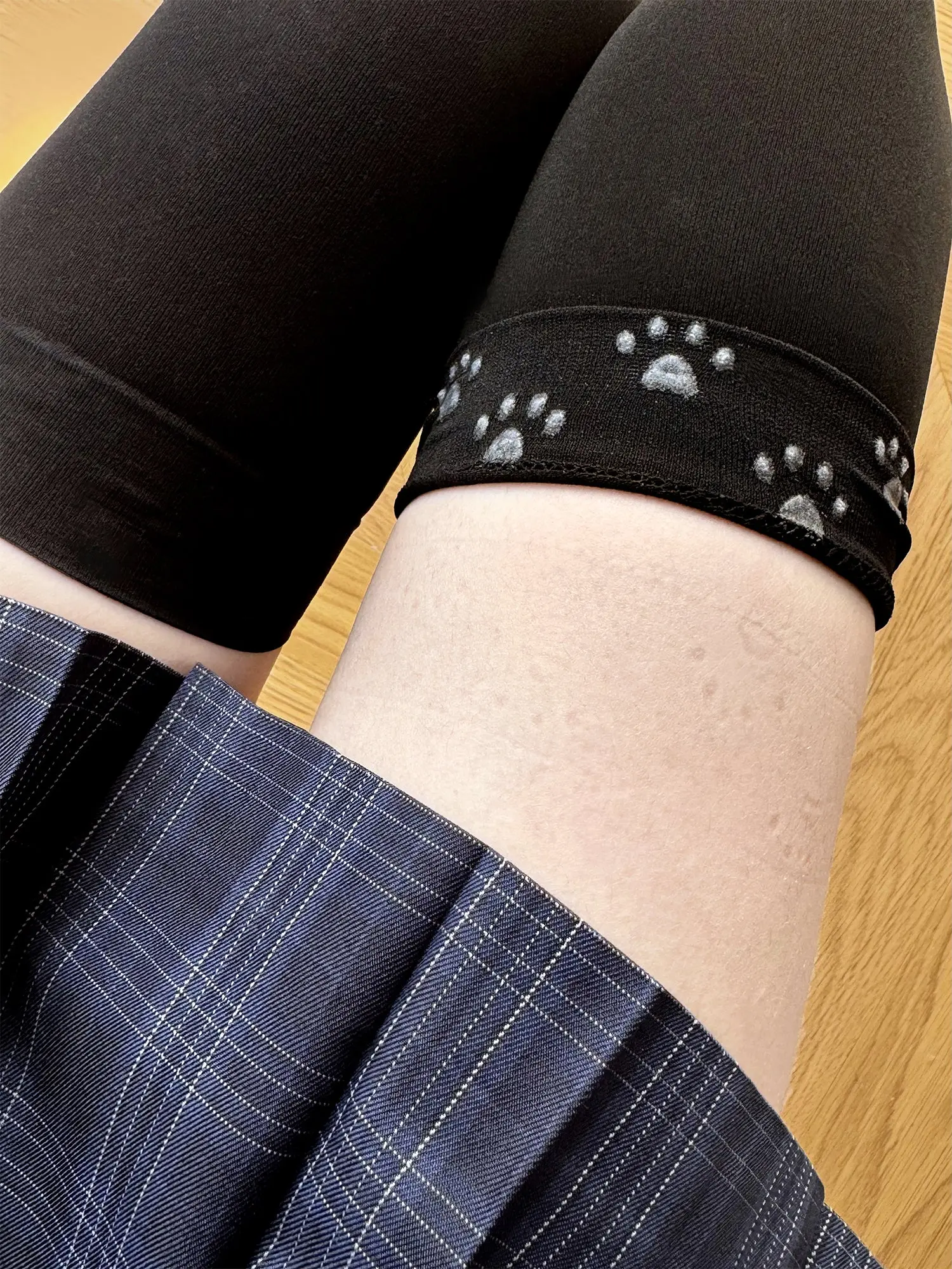 White silk knee socks spring and summer thin - Image 7