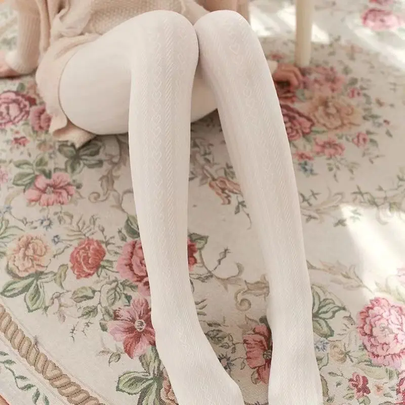 White stockings velvet stockings - Image 3