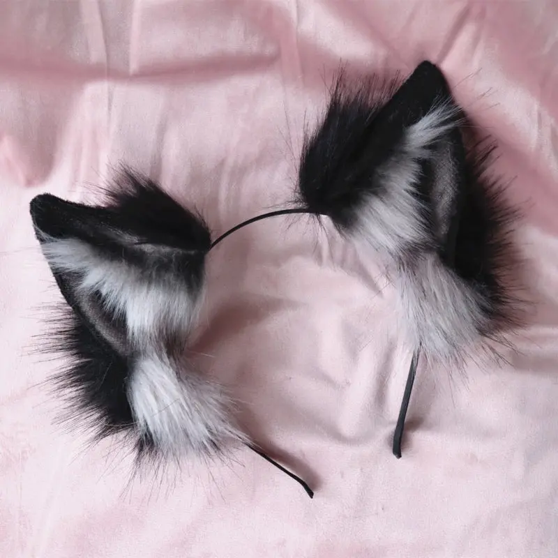 【Wolf】simulated gray with black wolf ears - Image 6