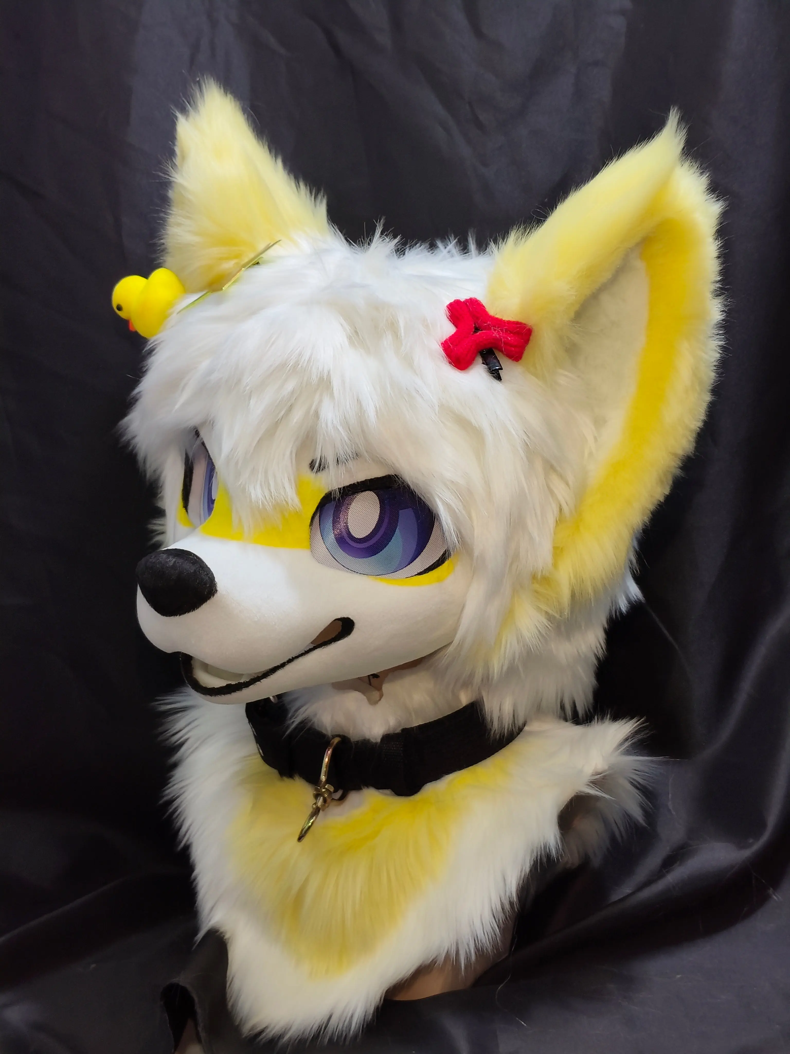 Yellow Wolf Kemono Head Fursuit - Image 3
