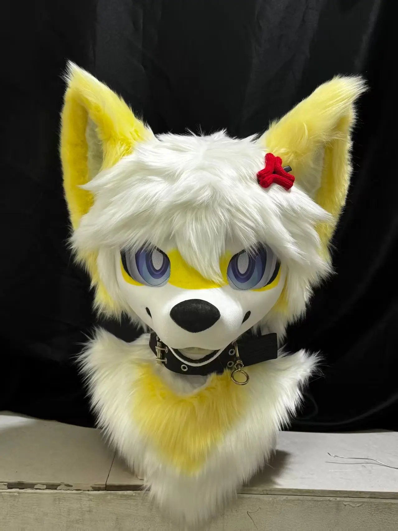 Yellow Wolf Kemono Head Fursuit - Image 5