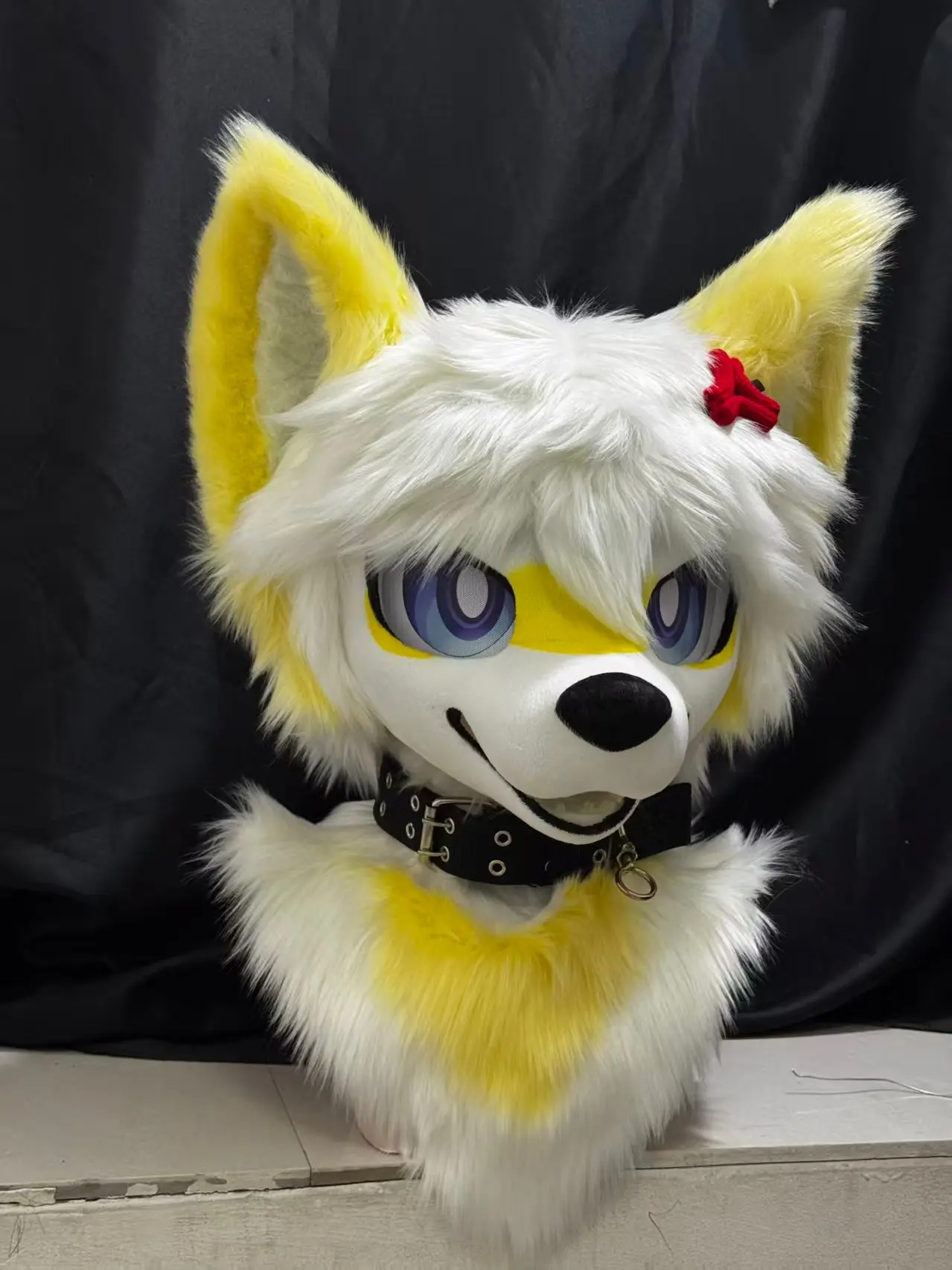 Yellow Wolf Kemono Head Fursuit - Image 6